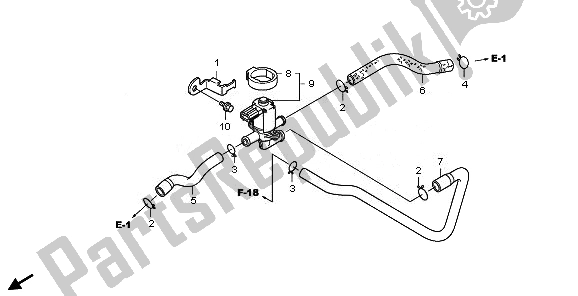 Tutte le parti per il Valvola Di Controllo Iniezione Aria del Honda VT 750C 2008