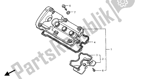 Wszystkie części do Cylinder Honda CB 600F Hornet 2001