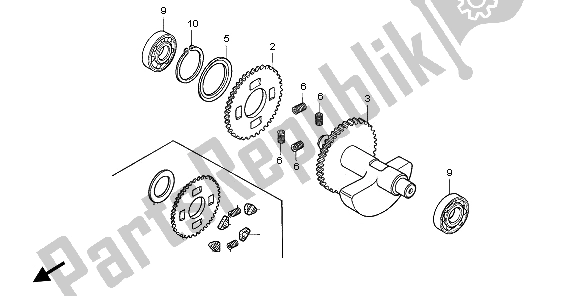 Tutte le parti per il Equilibratore del Honda NX 650 1995