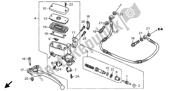 Todas las partes para Cilindro Maestro Del Embrague de Honda GL 1800 2010