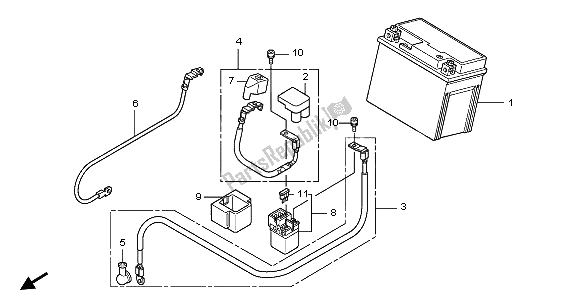 Tutte le parti per il Batteria del Honda CBR 125 RW 2009