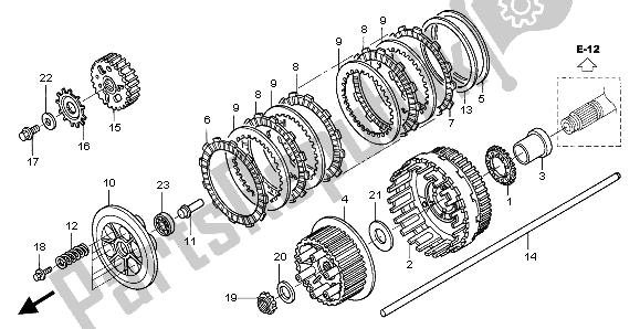 Tutte le parti per il Frizione del Honda ST 1300A 2002