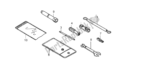 Wszystkie części do Przybory Honda WW 125 2013