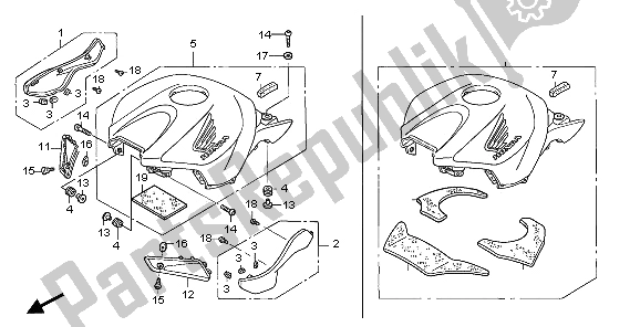 Wszystkie części do Najlepsze Schronienie Honda CBR 1000 RR 2006