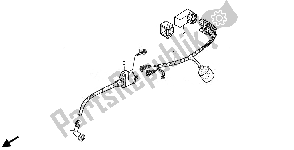 All parts for the Wire Harness of the Honda CRF 50F 2010