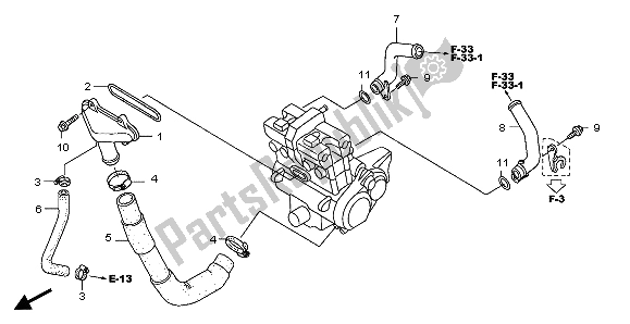 Tutte le parti per il Tubo Dell'acqua del Honda CB 1300 2007