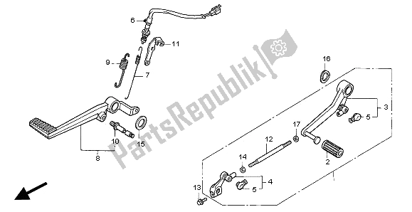 Toutes les pièces pour le Pédale du Honda CB 1000F 1995