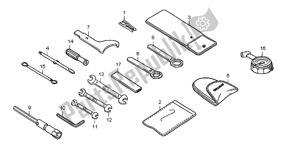 All parts for the Tools of the Honda CBF 600 NA 2010