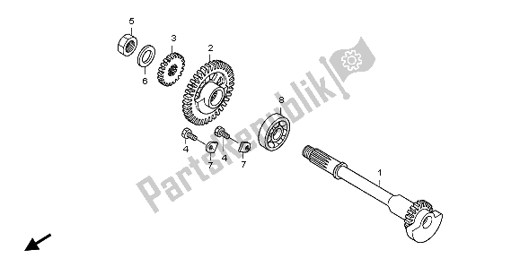 All parts for the Balancer of the Honda CRF 150 RB LW 2007