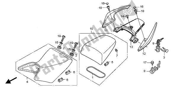 Tutte le parti per il Posto A Sedere del Honda CBF 1000 FSA 2010