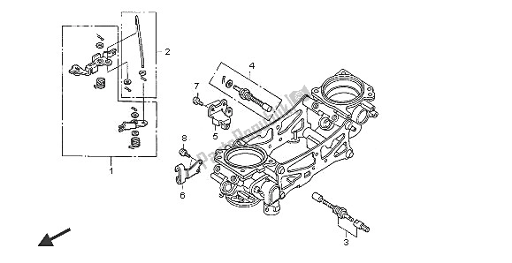 Todas las partes para Cuerpo Del Acelerador (componentes) de Honda VTR 1000 SP 2005