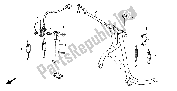 Wszystkie części do Stoisko Honda CBF 600 SA 2007