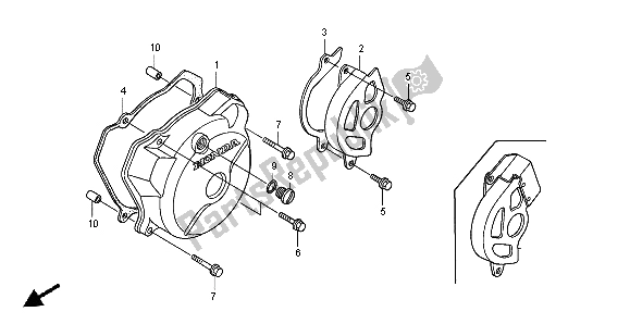 Todas las partes para Cubierta Izquierda Del Cárter de Honda XR 650R 2007