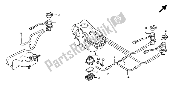 All parts for the Solenoid Valve of the Honda GL 1500A 1996