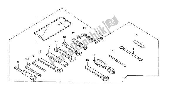 Todas las partes para Herramientas de Honda XL 1000 VA 2004