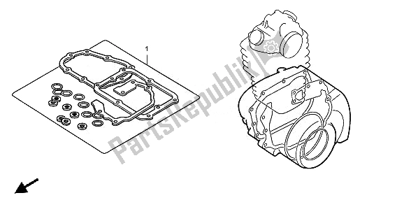 Tutte le parti per il Kit Di Guarnizioni Eop-2 B del Honda CRF 250R 2010