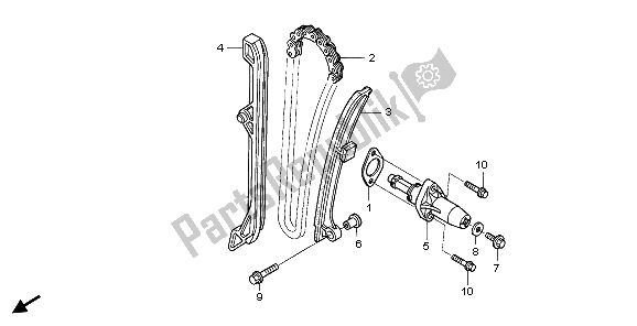 Todas las partes para Cadena De Levas Y Tensor de Honda TRX 680 FA 2007