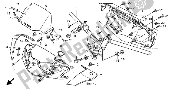 All parts for the Handle Pipe & Handle Cover of the Honda SH 150 2011