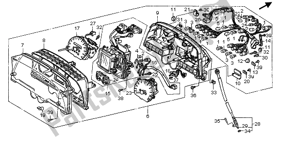 Todas las partes para Metro (kmh) de Honda GL 1500 SE 1997