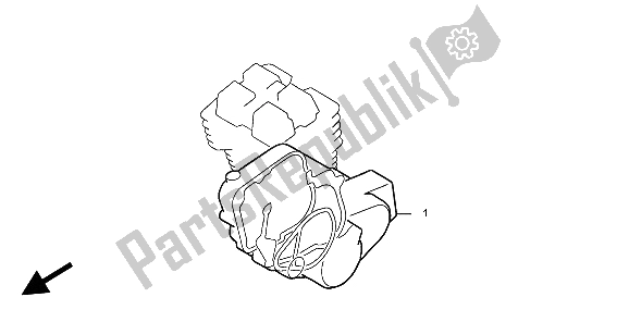 All parts for the Eop-2 Gasket Kit B of the Honda CA 125 1999