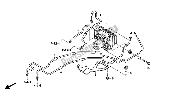 Tutte le parti per il Modulatore Abs del Honda CBF 500A 2007