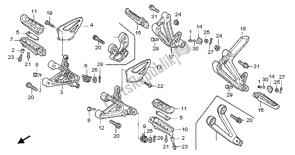 Wszystkie części do Krok Honda CBR 600F 2003