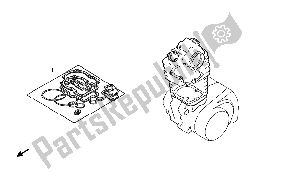 All parts for the Eop-1 Gasket Kit A of the Honda CRF 450R 2012