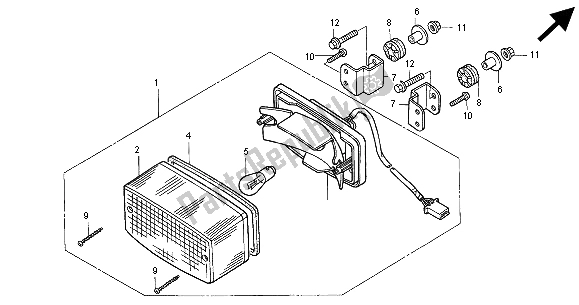 Todas las partes para Luz De La Cola de Honda CB 500 2000