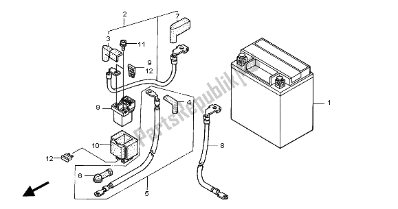 Tutte le parti per il Batteria del Honda XL 1000V 2001