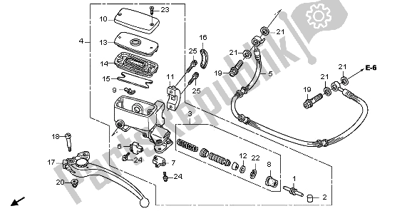 Toutes les pièces pour le Maître-cylindre D'embrayage du Honda GL 1800A 2006