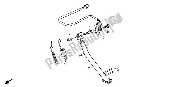 All parts for the Stand of the Honda XL 125V 2009