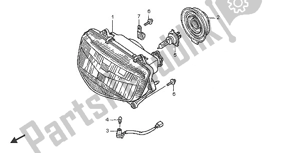 Todas las partes para Faro (eu) de Honda NT 650V 2005