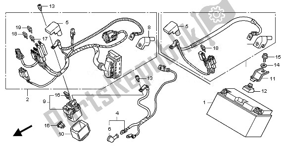 Todas las partes para Batería de Honda CBF 1000 FA 2010