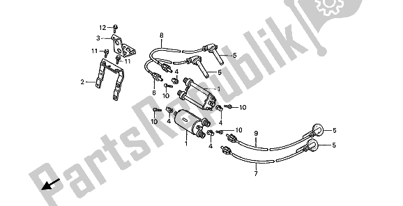 Todas las partes para Bobina De Encendido de Honda ST 1100 1993