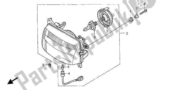 Todas las partes para Faro (eu) de Honda NX 650 1996