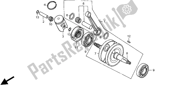 Todas las partes para Cigüeñal de Honda CR 85R SW 2003