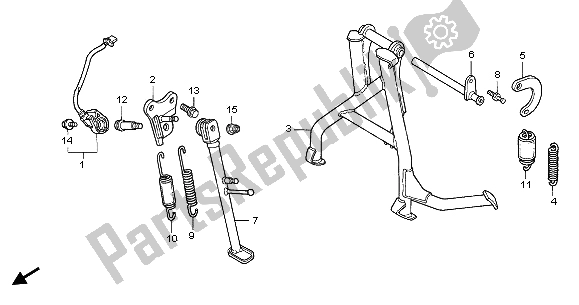 Tutte le parti per il In Piedi del Honda CBR 600F 2003
