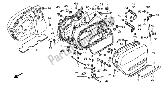 Todas las partes para Alforja de Honda GL 1800 2007