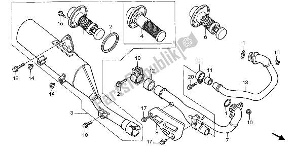 Wszystkie części do T? Umik Wydechowy Honda XR 650R 2006