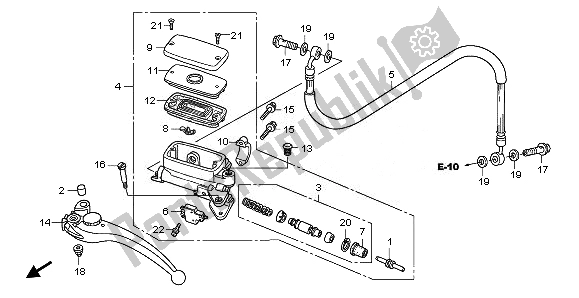 Toutes les pièces pour le Maître-cylindre D'embrayage du Honda CBF 1000 FA 2010