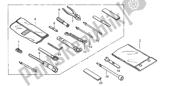 All parts for the Tools of the Honda ST 1300 2007