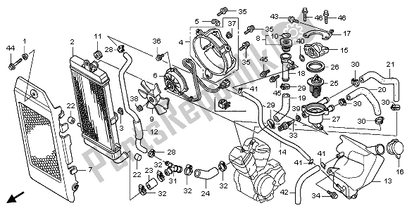 Todas las partes para Radiador de Honda VT 750C2 2008