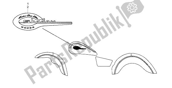 Todas las partes para Marca de Honda VT 750C 1998