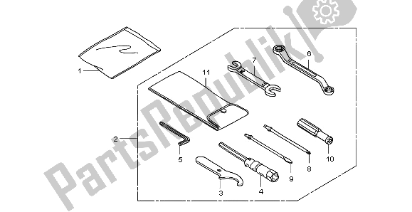 All parts for the Tools of the Honda FJS 600A 2006