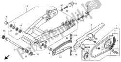 bras oscillant et boîtier de chaîne