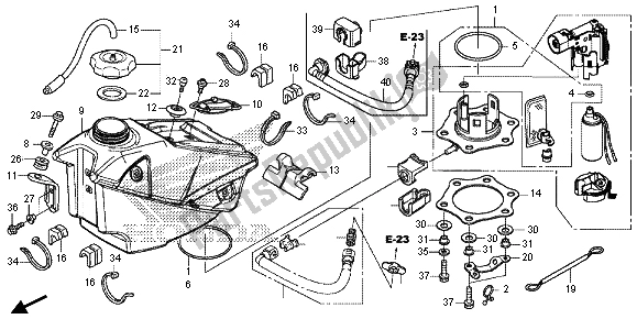 Tutte le parti per il Serbatoio Di Carburante del Honda CRF 250R 2015