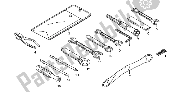 All parts for the Tools of the Honda XL 700 VA Transalp 2009