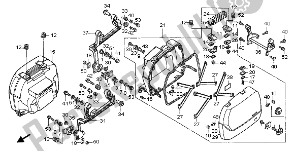 Tutte le parti per il Bisaccia del Honda ST 1100 1996