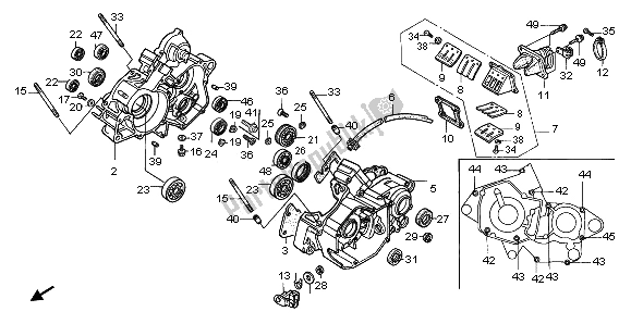 Todas las partes para Caja Del Cigüeñal de Honda CR 125R 1997