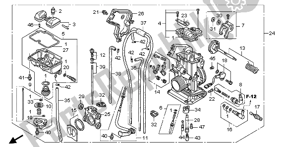 All parts for the Carburetor of the Honda CRF 150R SW 2007